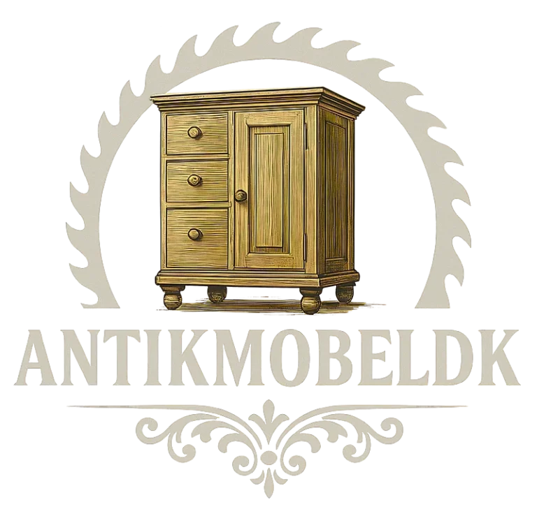 Logo Antikmobel-DK v béžovém provedení